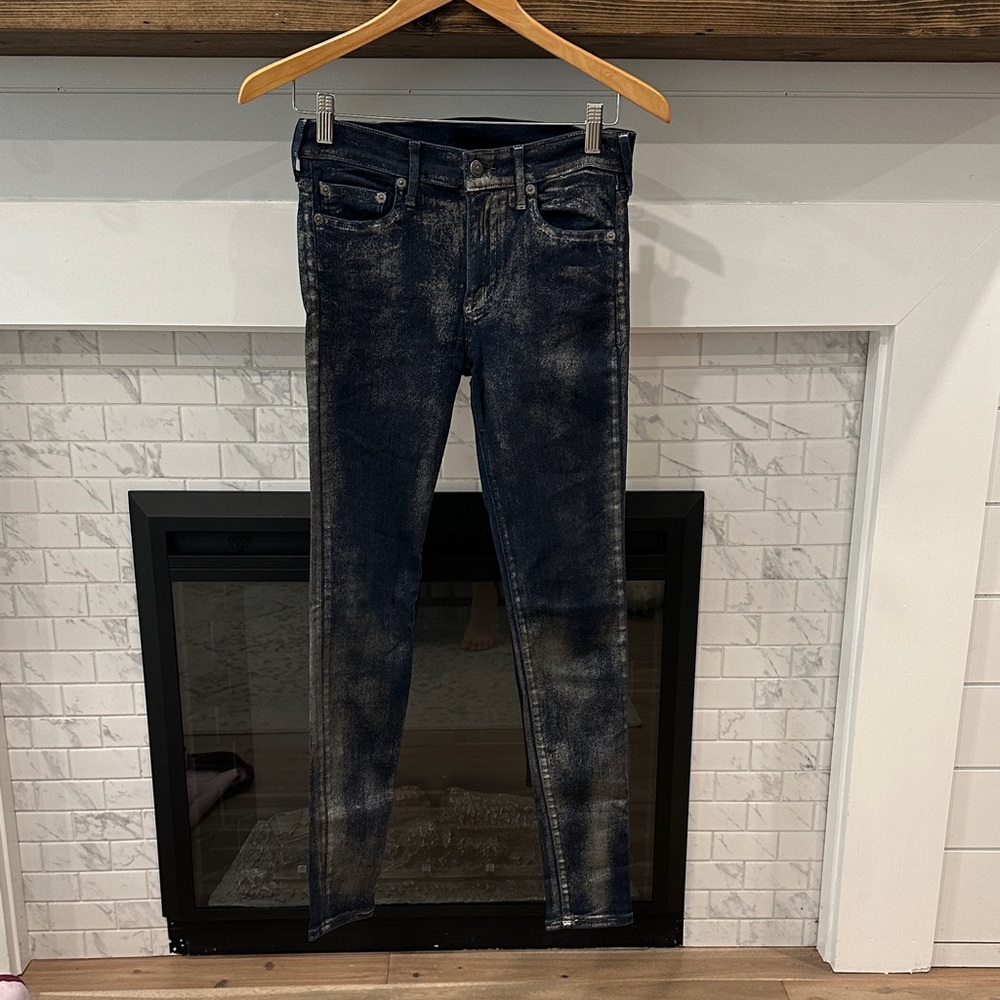 True religion metallic Halle skinny jeans